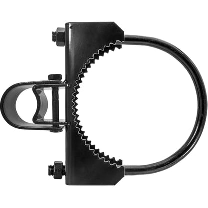 Black 6-5/8" x 1-5/8" or 1-7/8" Bulldog Hinge - Powder Coated - Pressed Steel - size: BLACK 6-5/8" (EACH)