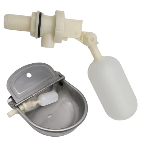 3pcs Farm Cattle Sheep Dog 1/2" Automatic Waterer Bowl Float Valve Plastic Fish Tank Aquarium Water