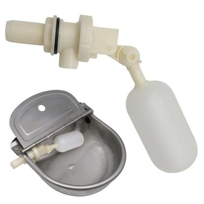 3pcs Farm Cattle Sheep Dog 1/2" Automatic Waterer Bowl Float Valve Plastic Fish Tank Aquarium Water Humidifier Valve Livestock Tool