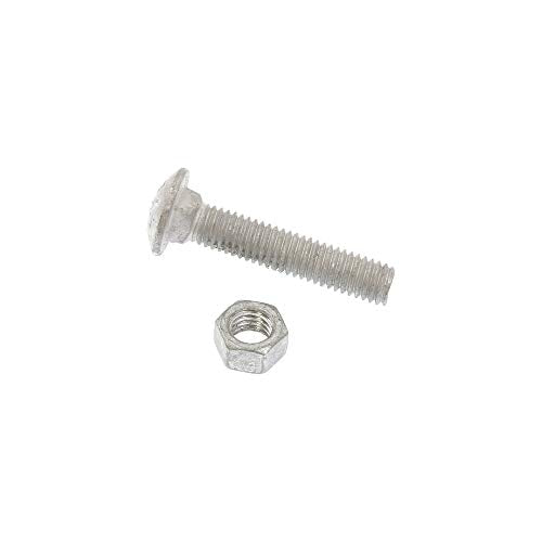 Chain Link Fence Gate Hinge Kit | Two 1 3/8" Female Hinges and Two 2 3/8" Male Hinges with Bolts and Nuts