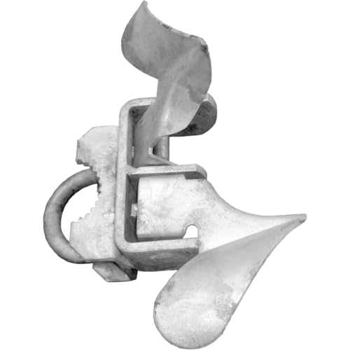 Galvanized Chain Link Fence Butterfly Gate Latch - 1-3/8" Gate Frame and 2-3/8" Gate Post - CASE Qty 25 - size: 1-3/8" X 2-3/8" - Case(25 Count)