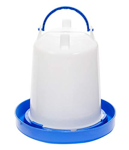 Double-Tuf® Plastic Poultry Waterer | Durable Watering Container | Hanging Chicken Waterer No Waste | 3.5 Quart