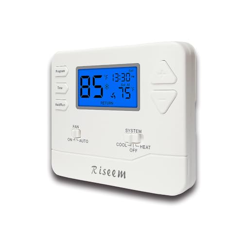 Programmable Thermostat for Home, 5-1-1 Day Programmable,Multi-Stage,2 Heat/2 Cool,Digital Energy-Saving Thermostat,Advanced Thermostat for Enhanced Home HVAC Systems，Blue Backlight - color: Blue