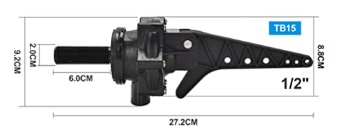 1/2" Tankbuddy Valve PumpBuddy High Flow Large Water Discharge 15mm Float Valve Double Water Level and Adjustable Water Level (TB15) - size: 0.5 Inch