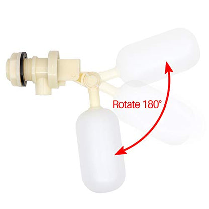 Float Valve 3/4 Inch,2 Pack Water Float Ball Valve with Adjustable Arm and Filter for Fountain,Water Trough,Water Tank,Pool,Pond,Automatic Waterer Water Bowl,Aquarium