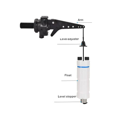 3/4" Tankbuddy Valve PumpBuddy High Flow Large Water Discharge 20mm Float Valve Double Water Level and Adjustable Water Level (TB20) - size: 0.75 Inch