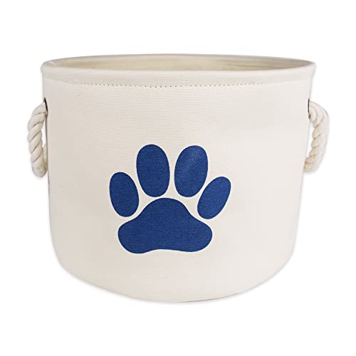 Bone Dry Pet Storage Collection Collapsible Bin, Small Round, Off-White - color: Off-White, size: Small Round