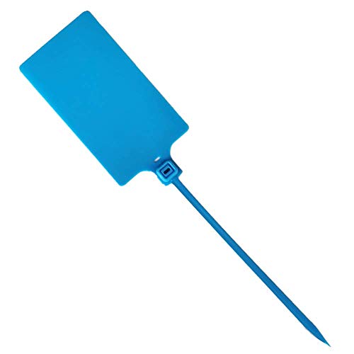 Plastic Seals Shipping Tags Logistics Use Big Sign Tie Large Label Tie, 255 mm Total Length, Package of 100 pcs (Blue) - color: Blue