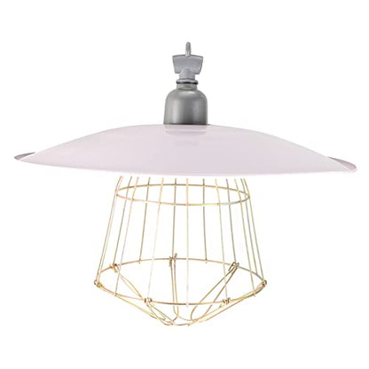 DOITOOL Insulation Lampshade Heat Lamp Reptile Dome Lamp Reptisoil Livestock Breeding Lamp Pet Grille