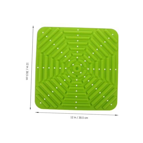 BESPORTBLE 2Pcs Reusable Chicken Nesting Pads Washable Silicone Mats for Nest Box Coop Versatile Bedding for Chickens Easy to Clean Suitable for Various Nest Gray Green