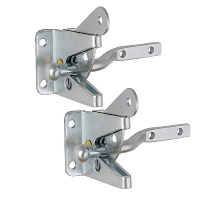 Design House 189407-GS Self-Locking Heavy Duty Gate Latch 2-Pack Galvanized Steel - color: Galvanized Steel, size: 2-Pack Gate Latch or Lock