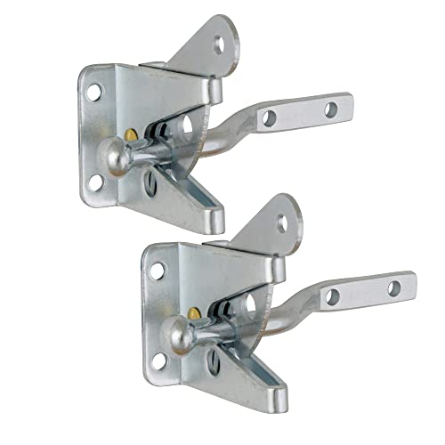 Design House 189407-GS Self-Locking Heavy Duty Gate Latch 2-Pack Galvanized Steel - color: Galvanized Steel, size: 2-Pack Gate Latch or Lock