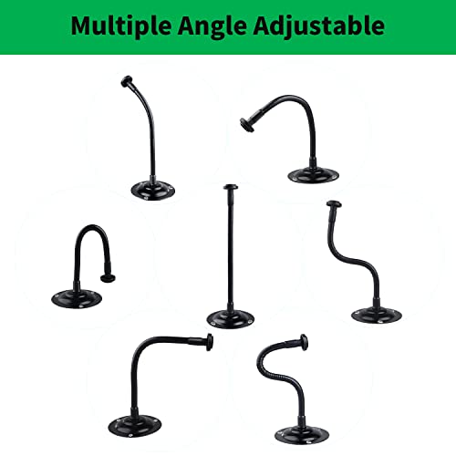 Mippko 2 Pack Camera Flexible Wall Mount Holder for Blink Outdoor 4 (4th Gen)/(3rd Gen) XT3,Blink XT&XT2/Blink Mini/All New Blink Outdoor,Adjustment Flexible 8 inch Long Gooseneck Arm with Metal Base - color: Black