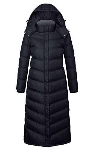 Women's Water Resistance Puffer Winter Full Length Coat with Hood - size: 3X