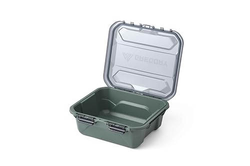 Gregory Alpaca 25L Waterproof Gear Organization/Camping Gear Box with Transparent Removable Lid, Nomad Green - color: Nomad Green, size: 25L