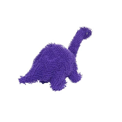 MIGHTY® 2 Pack Microfiber Medium Brachiosaurus Dog Toys | Ultra Durable Plush Toy with Multiple Layers & Reinforced Seams , Washable and Floats , Mighty® Construction - color: 2PK Purple Brachiosaurus