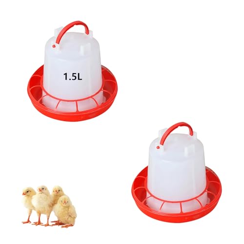 Poultry Feeder, Chicken Feeder and Waterer Set, Food Dispenser, Starter Kit, Baby Supplies - color: style1