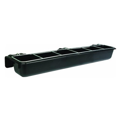 Little Giant HF9BLACK Hook Over Goat Trough Heavy Duty Galvanized Steel 9 Quart Feeder, Black (2 Pack)