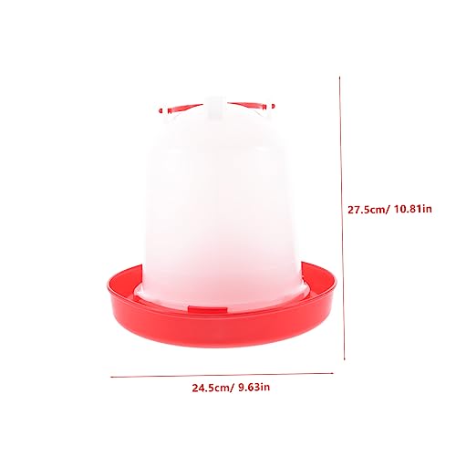 GALPADA 1PC Thickened Plastic Poultry Drinker Automatic Waterer for Chickens Quail Birds Convenient Feeding Dispenser for Home Farm Use No Waste Design for Clean Water Supply
