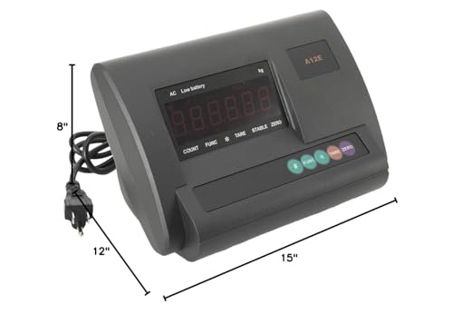 Livestock Scale High Precision Indicator, 5000KG/ 10000LB Load Cell Scale Kit Platform Load Cell Livestock Weighing Indicator with Junction Box Animal Scale Kit for Cattle Pigs Sheep Goats