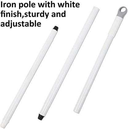 BOOMJOY 2 Pack Floor Scrub Brush with Long Handle, 2 in 1 Scrape and Brush, for Cleaning Deck, Tile, Grout, Kitchen, Patio, Garages - color: 2 Pack