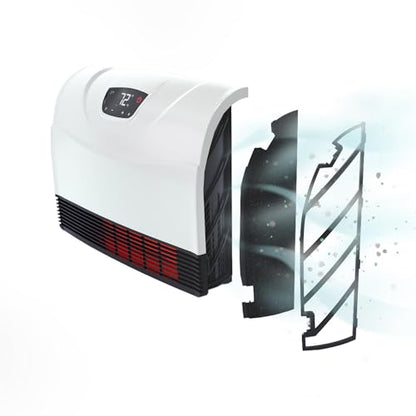 Heat Storm HS-1500-PHX-WIFI Infrared Heater, Wifi Wall Mounted - color: White, style: White Wi-Fi -Wall mounted Only