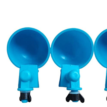 8 Pieces Drinking Cup Feeder Bowl Dispenser Automatic Waterer Removable Design Sturdy Material Suitable for Birds Chicken Goose Farm Breeding