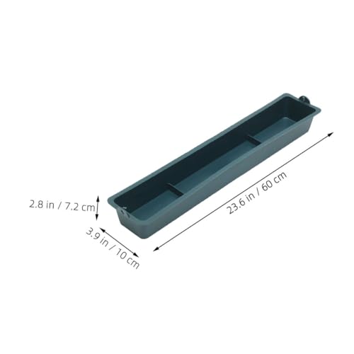 Totority 2pcs Plastic Spill Trough Livestock Feeder Chicken Feed Trough for Mice Chicken Water