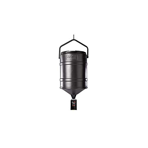 On Time Wildlife Feeders Tomahawk Vl Feeder w/ 25 Gal Hanger, Black, 42100