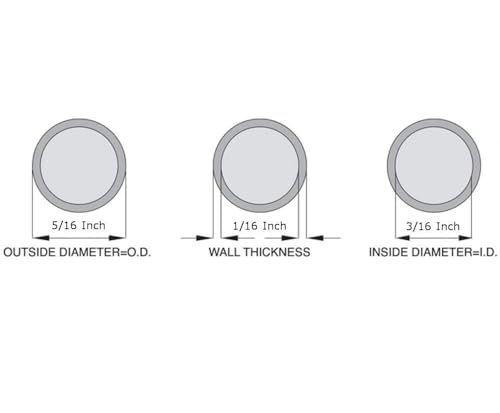 OCS Parts Silicone Tubing | 3/16" ID x 5/16" OD | 10 Feet | Multipurpose Silicone Tubing | High Temperature, Food Grade Silicone Hose Tubing for Brewing, Food, Fluid, and Gas Transfer - size: 3/16" ID x 5/16" OD, style: 10 Feet