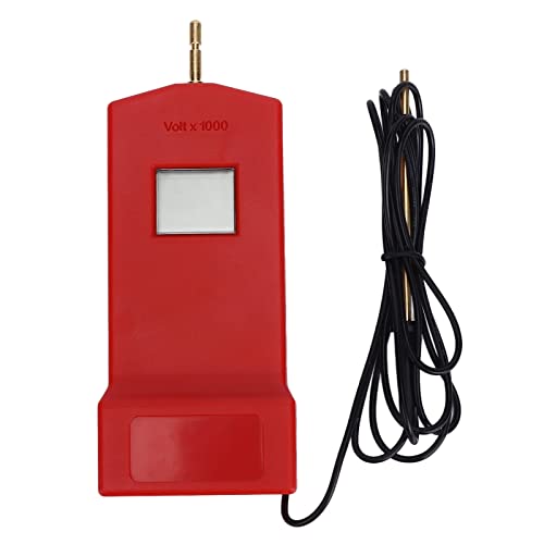 Electric Fence Voltage Tester, Portable LCD Display Fault Voltage Meter, Electric Fence Fault Finder for Farm Pasture Livestock (Red) - color: Red, size: MLD-004R