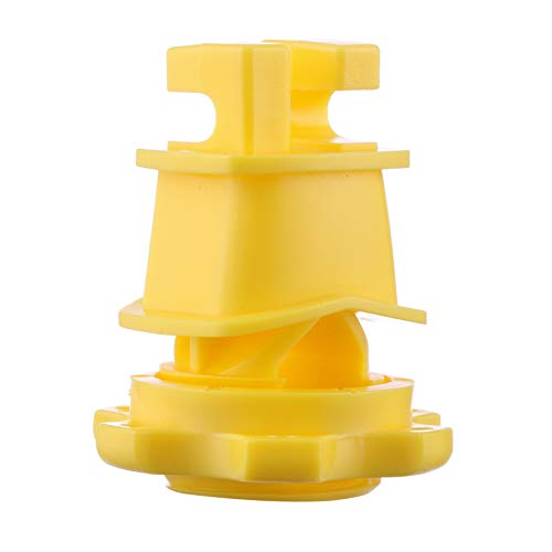 25PCS Screw Tight Round Post Insulator, Electric Fence Wire Holding Insulator, Two Piece Suit (Yellow) - color: Yellow