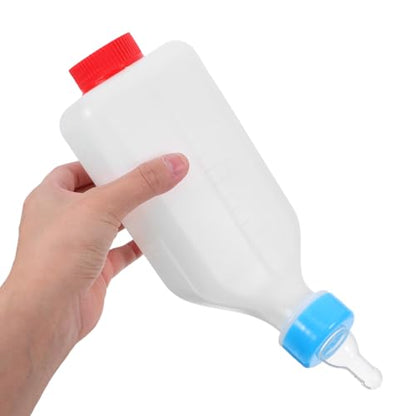 Toddmomy Calf Feeding Bottle Nursing Baby Goat Bottle Lamb Milk Feeder for Farm Small Animals 9.05X4.92X3.14In Efficient Animal Milk Feeder
