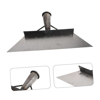 Abaodam Heavy Duty Manganese Steel Farm Dung Scraper Shovel 32cm for Barn Stall Cleaning and Poultry Manure Removal Tool