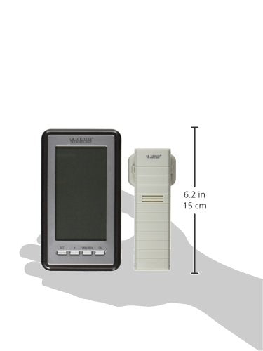La Crosse WS-9160U-IT V3 Digital Wireless IN/OUT Thermometer with humidity | 24-hr time - color: Titanium