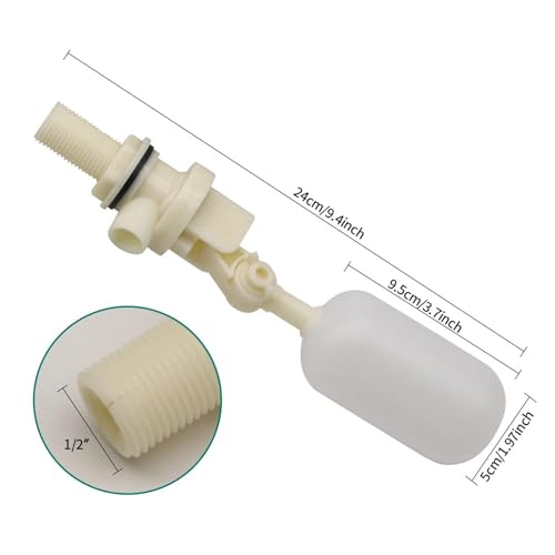 3pcs Farm Cattle Sheep Dog 1/2" Automatic Waterer Bowl Float Valve Plastic Fish Tank Aquarium Water Humidifier Valve Livestock Tool