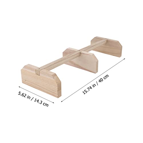 Yardwe Natural Chicken Roosting Perch Wooden Bird Stand Roosting Bars for Chickens Parrot Accessory