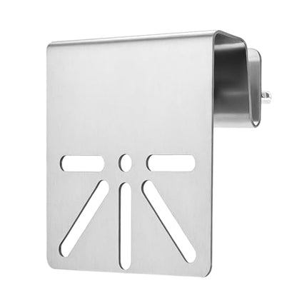 QWORK Gutter Mount Bracket for Solar Security Cameras, Universal 304 Stainless Steel Camera Mounting Brackets, 1 Pack