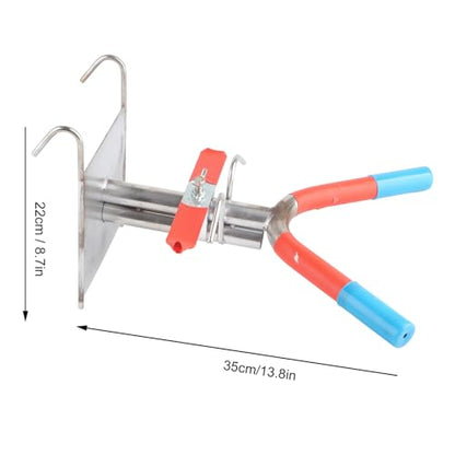 Piglet Castration Frame, Pig Castration Rack,Double Hook Suspension Galvanized Steel Piglet Castration Tool