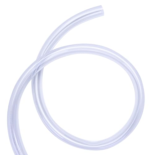 DERNORD PVC Tubing 7/8"ID X 1-1/10"OD Flexible Clear Vinyl Hose 10 Feet for Food Grade - size: 10 Feet, style: 7/8"ID X 1-1/10"OD