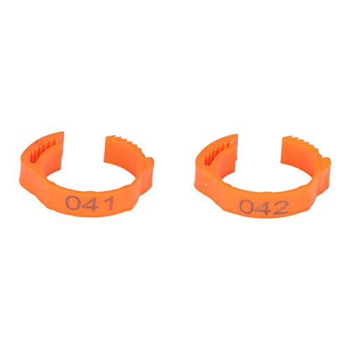 50PCS Pet Leg Rings Numbered Clip On Identification Bands, Reusable Bird Leg Rings for Chickens Ducks Pigeons Geese, Adjustable Plastic Leg Bands with Numbers 1-50 for Easy Anima