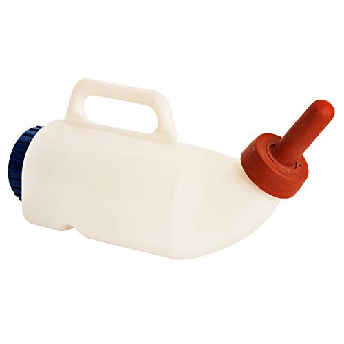 Feeding Bottle Nursing Bottle with a Nipple a Handle Horizontal 2L for Cattle Newborn Calves