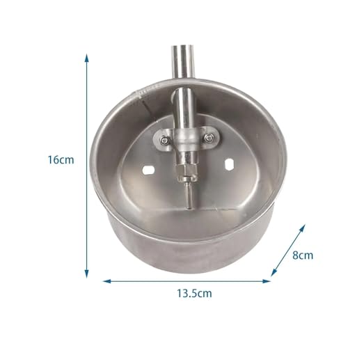 Pig Water Nipple 2Pcs Automatic Pig Waterer Drinker Water Dispenser Drinking Bowl Animal Waterer Bowl Stainless Steel for Animals Pig Livestock(X-Large) - color: X-Large