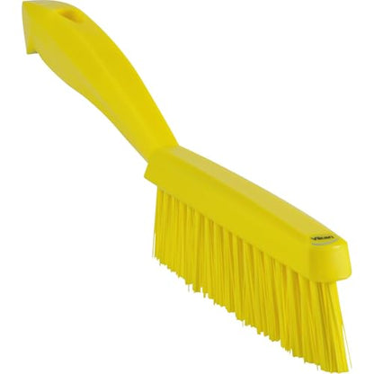 Vikan 41956 Brush,Narrow Hand,Stiff,11" x .75",PP/PBT,Yellow - color: Yellow