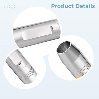 260 Lumen Hatch Egg Light, Stainless Steel Led Candling Light for All Egg Types, Rechargeable Battery, Chicken Eggs Egg Candler, Handheld Wireless Design