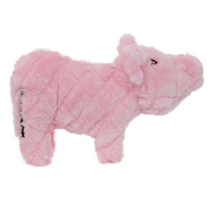 MIGHTY Tuffy Piglet Ultra Durable Plush Dog Toy | Multiple Layers & Reinforced Seams , Washable and Floats , Mighty® Construction - color: Large Pink Piglet