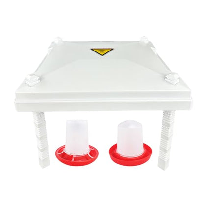 Chicken Brooder Heater for Chicks 12” x 12” for 20 Chicks Chicken Brooder with Adjustable Height Brooder Plate