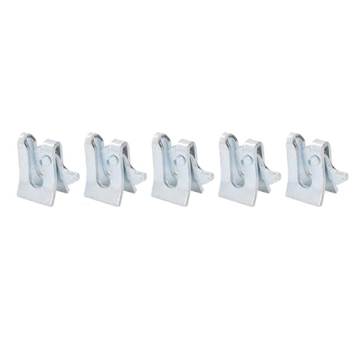 5 Sets Pig Fence Door Latch, Thickened Galvanized Steel Plate Farm Gate Latch with L Lock, for Farrowing Bed Nursery Bed Enclosure Door (Wall Thickness 4.5mm)