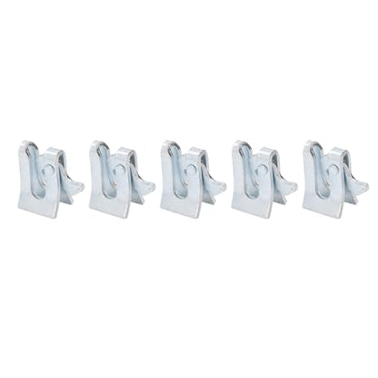 Pig Fence Latch, 5 Sets Galvanized Steel Plate Door Lock for Farrowing Bed Nursery Bed, with L Lock for Sturdy Secure Enclosure (Wall Thickness 4.5mm)