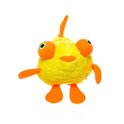 MIGHTY® 2 Pack Massive Goldfish Ultra Plush Dog Toys | Multiple Layers & Reinforced Seams , Washable and Floats , Mighty® Construction - color: 2PK Yellow Goldfish